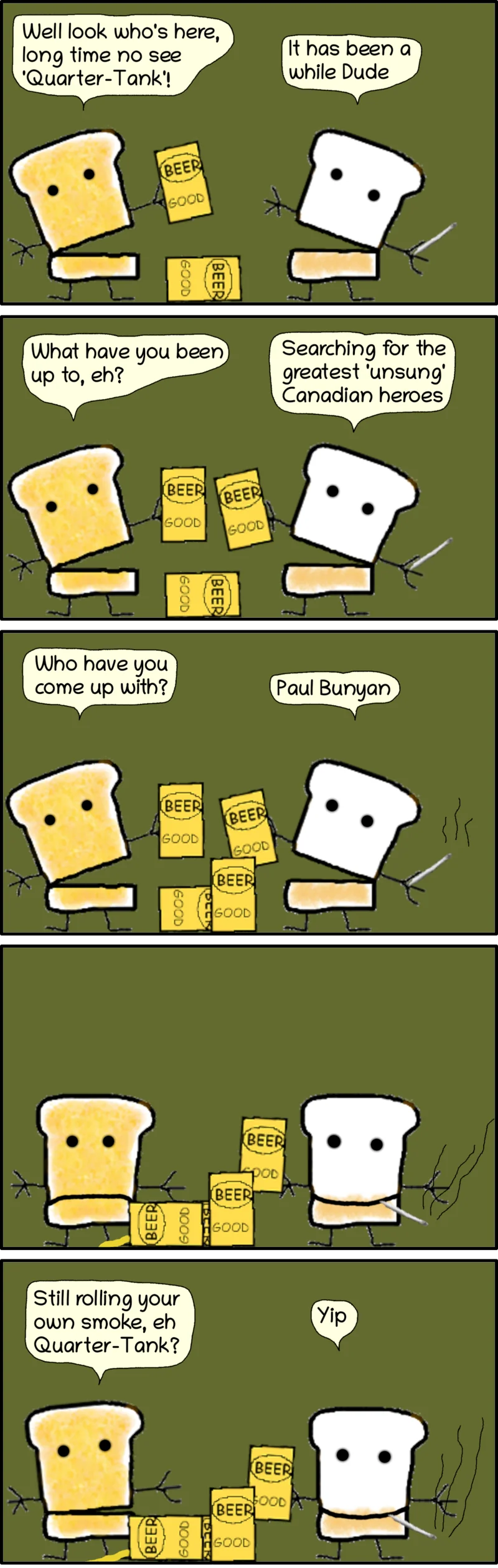 Dude gets reacquainted with an old friend who has been gone for a while